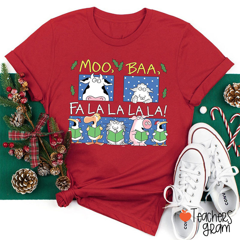 Moo Baa Falalala Children's Books Teacher T-Shirt