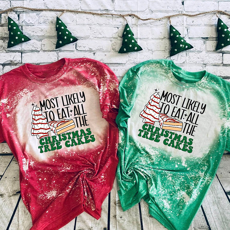Most Likely To Eat All The Christmas Tree Cakes Teacher T-Shirt