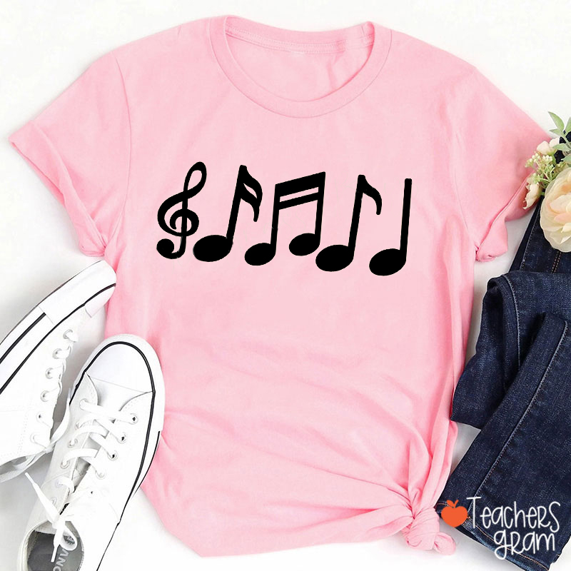 Music Notes Teacher T-Shirt