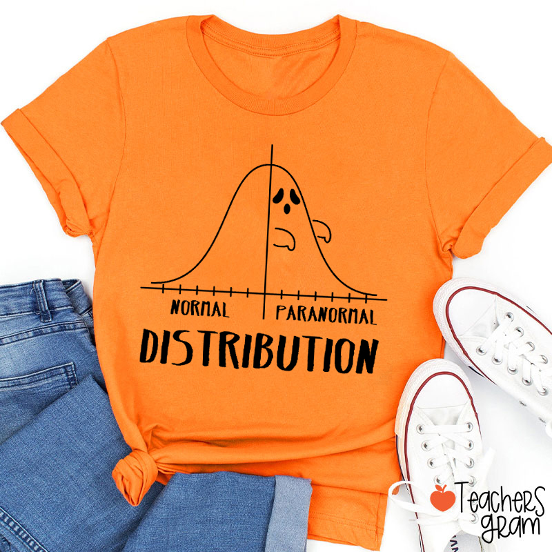 Normal Paranormal Distribution Teacher T-Shirt
