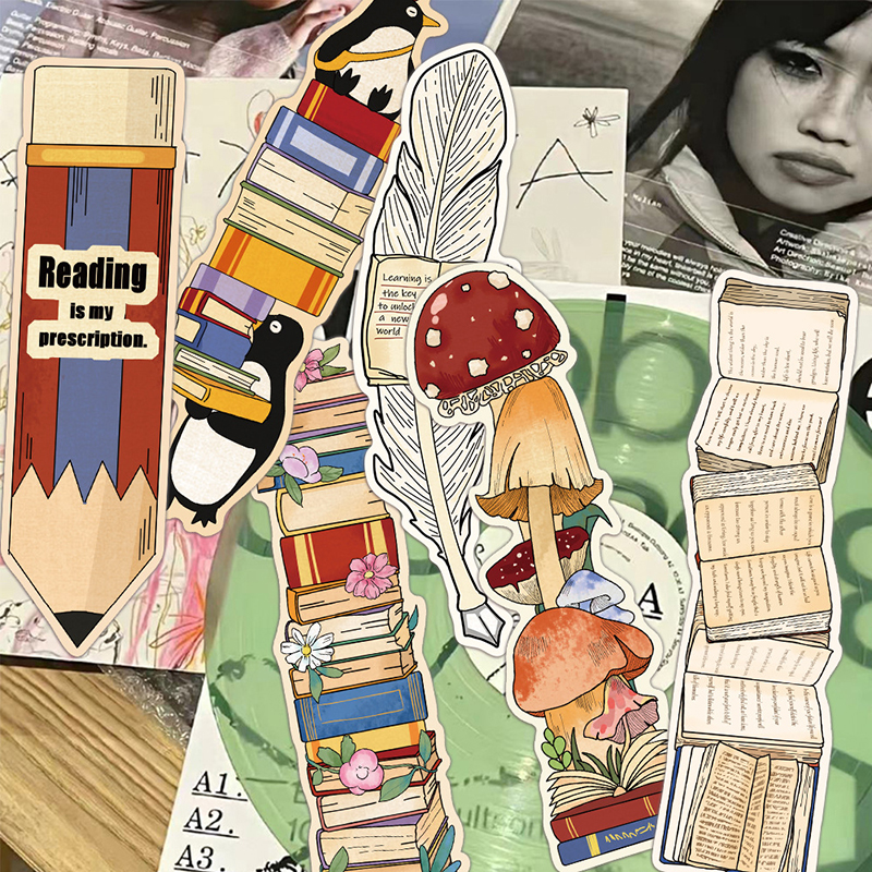 30 Pieces Vintage Reading Themed Bookmarks