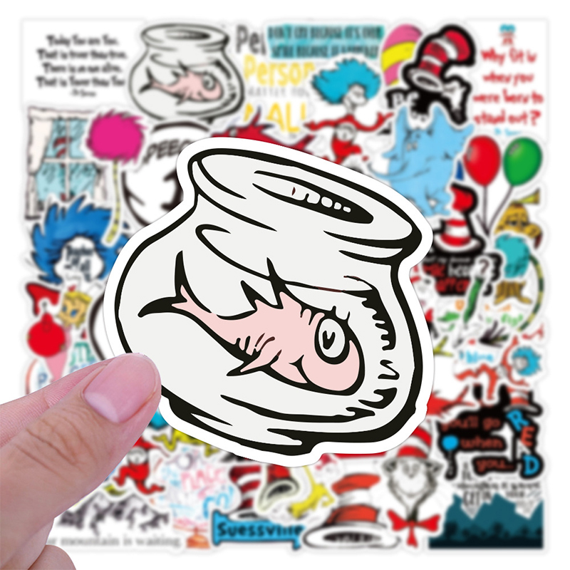 50 PCS Dr. Seuss Teacher Stickers