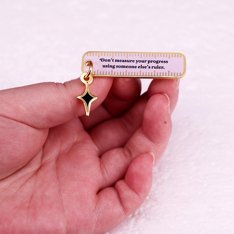 Don't Measure Your Progress Using Someone Else's Ruler Teacher Pin