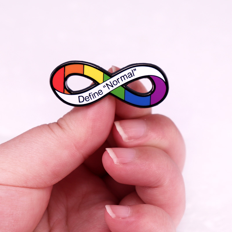 Autism Colorful Infinity Symbol Teacher Pin