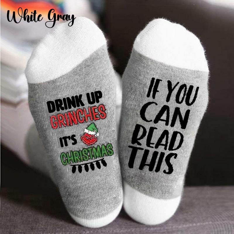 Smiling Ghost Face Teacher Socks