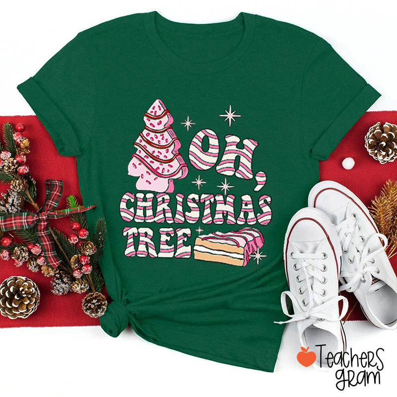 Oh Christmas Tree Christmas Cookies Teacher T-Shirt