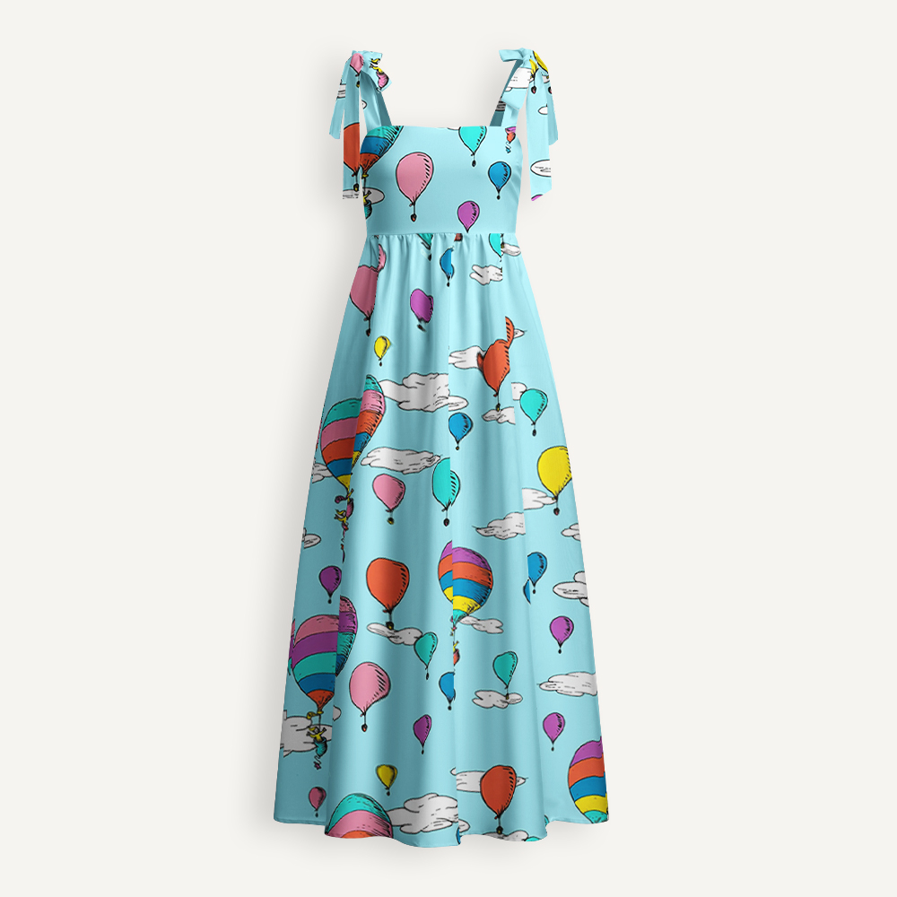 On The Places You Will Go Teacher Tie Shoulder Dress