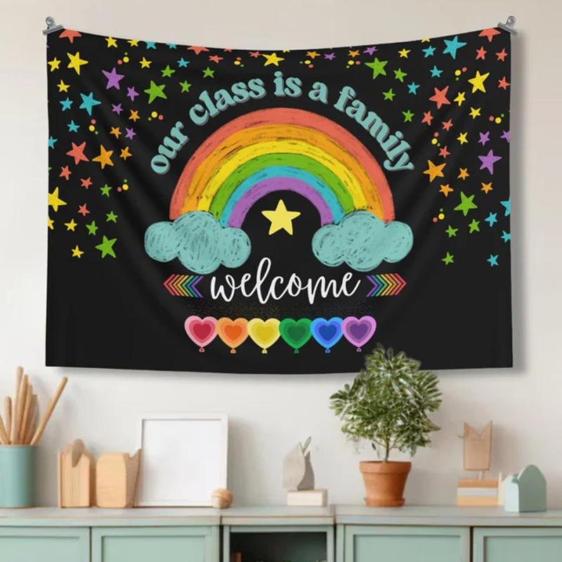 Our Class Is A Family Welcome Teacher Classroom Tapestry