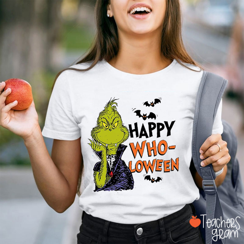 Happy Wholoween Teacher T-Shirt