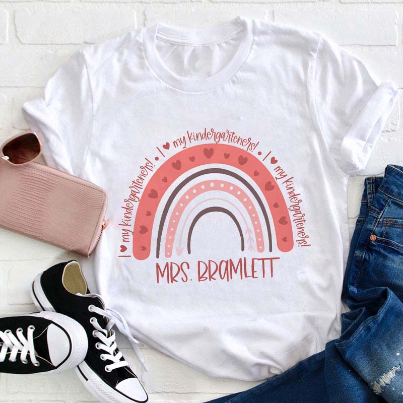 Personalized I Love My Students Teacher T-Shirt