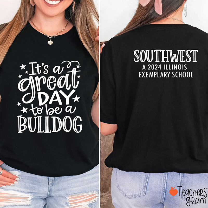 Personalized Macsot And School Team Teacher Two Sided T-Shirt