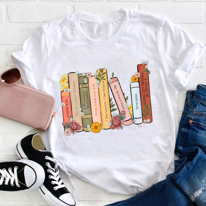 Personalized My Favorite Books Teacher T-Shirt