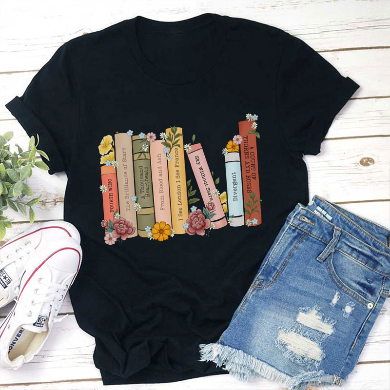 Personalized My Favorite Books Teacher T-Shirt