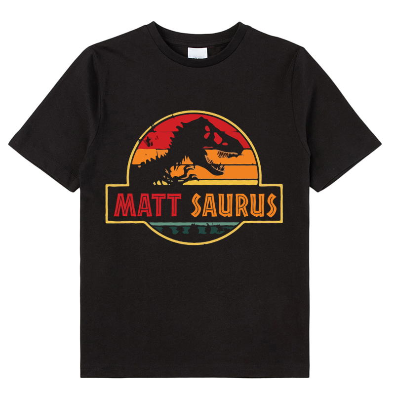 Personalized Name Dinosaur Teacher Kids T-Shirt