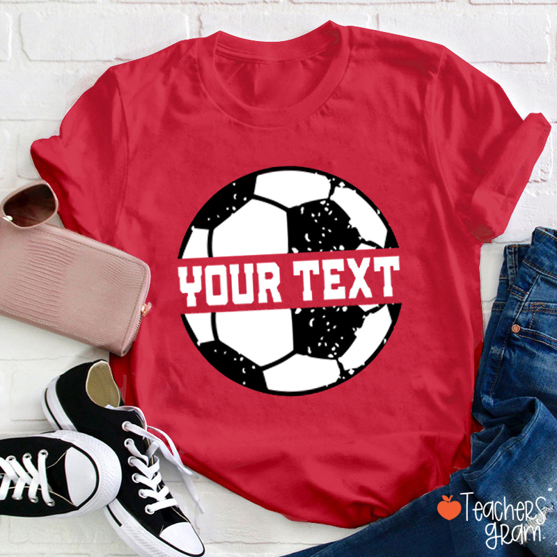 Personalized Sport And Text Game Day Teacher T-Shirt