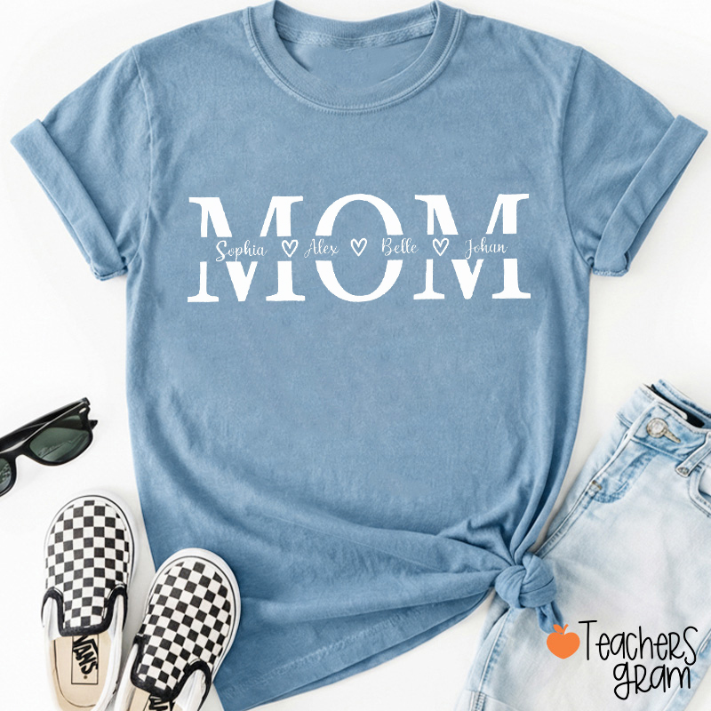 Personalized Children Name Mother's Day Teacher T-Shirt