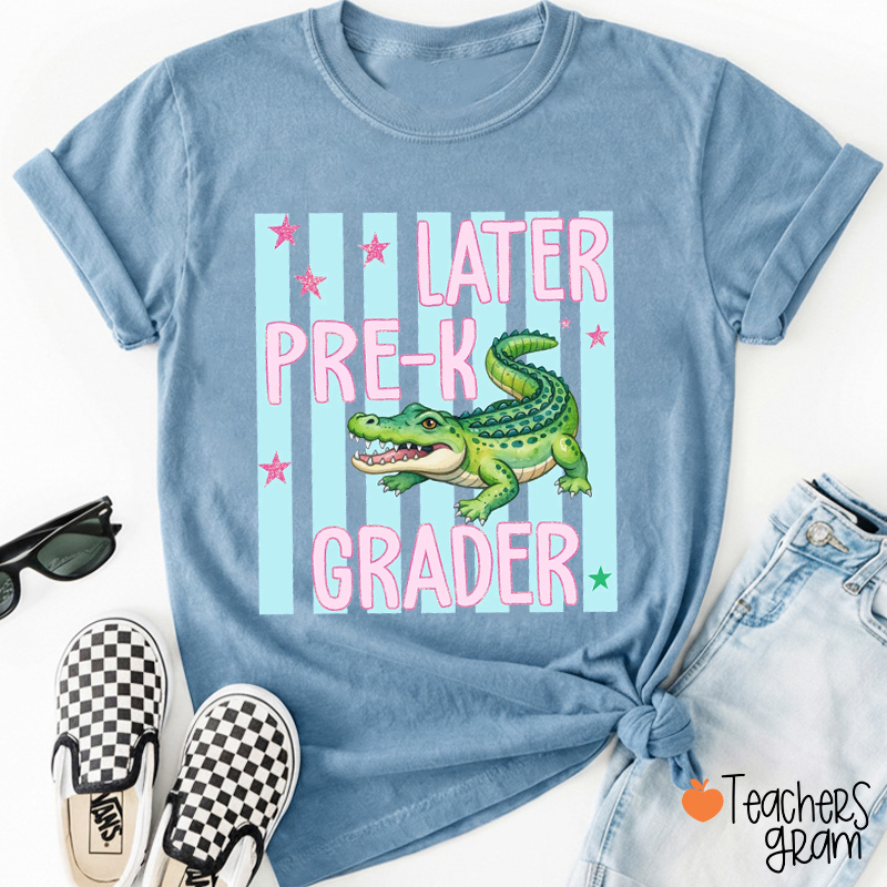 Personalized Grade See You Later Alligator Teacher T-Shirt