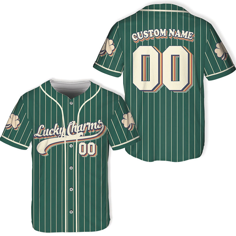Personalized Lucky Charms St Patrick's Day Teacher Baseball Jersey