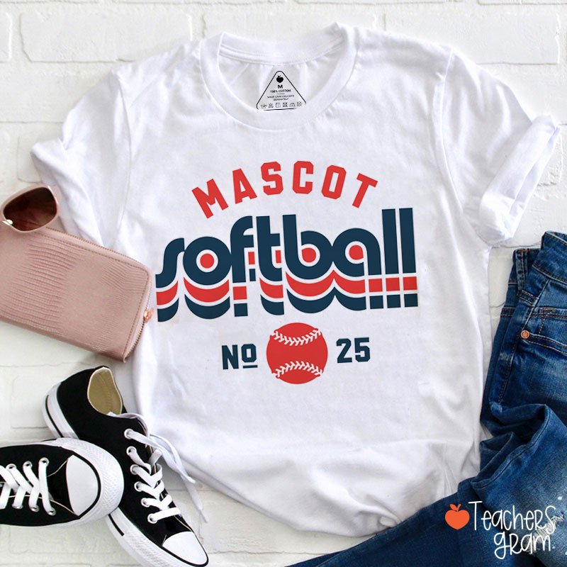 Personalized Mascot And Sport Game Day Jersey Teacher T-Shirt