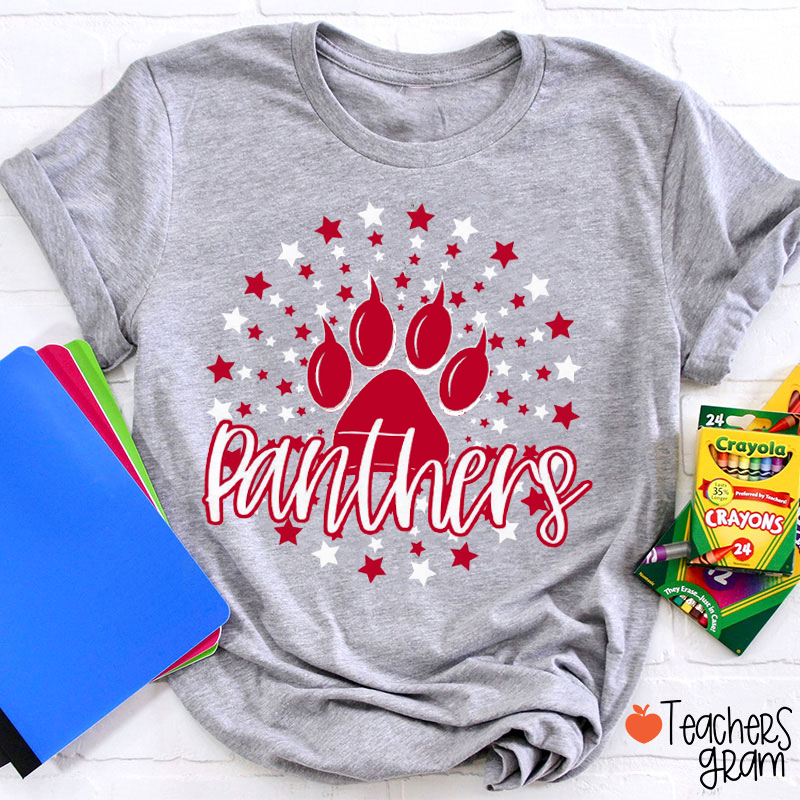 Personalized Mascot Star Game Day Teacher T-Shirt