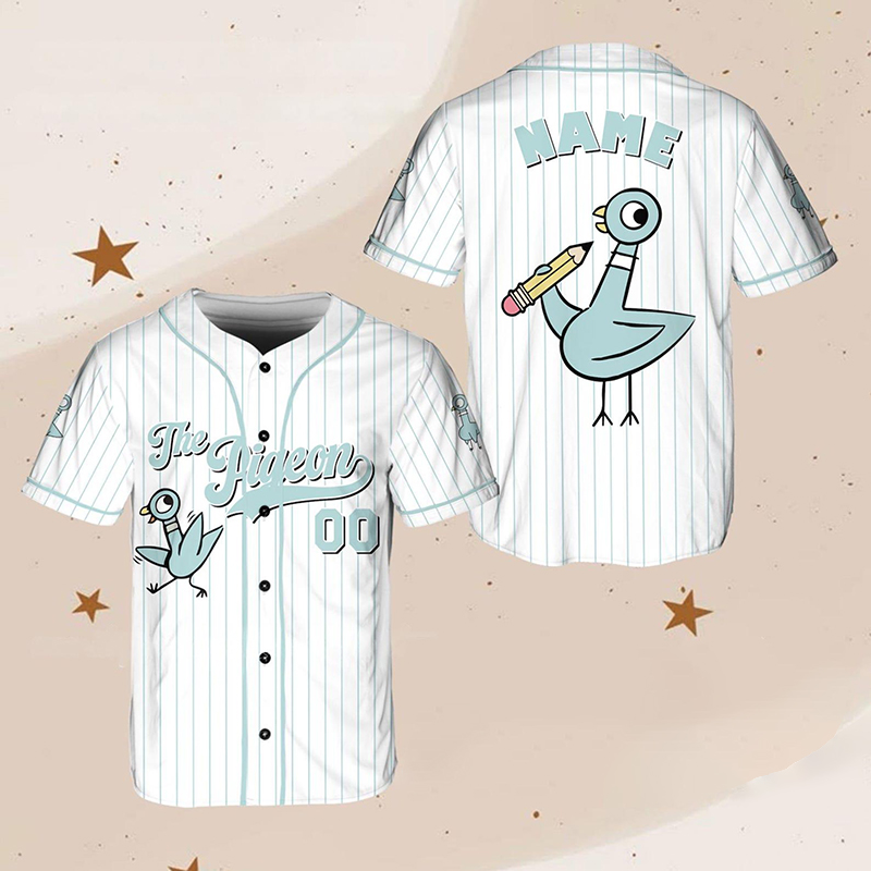 Personalized Name And Number Pigeon Teacher Baseball Jersey