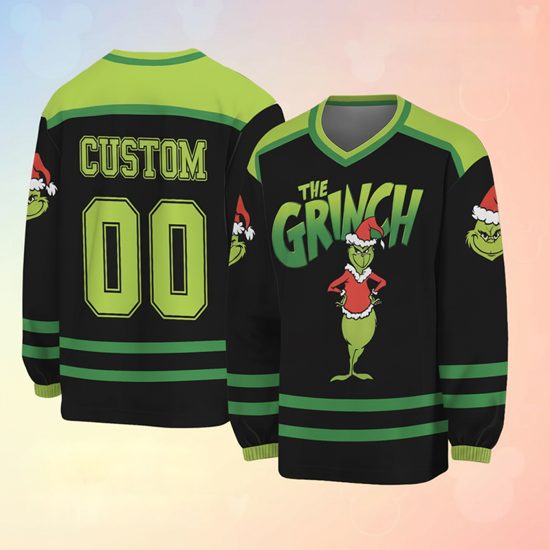 Personalized Name And Number The Green Guy Teacher Long Sleeve Jersey