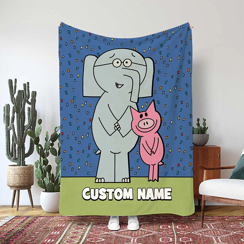 Personalized Name Cartoon Characters Teacher Blanket