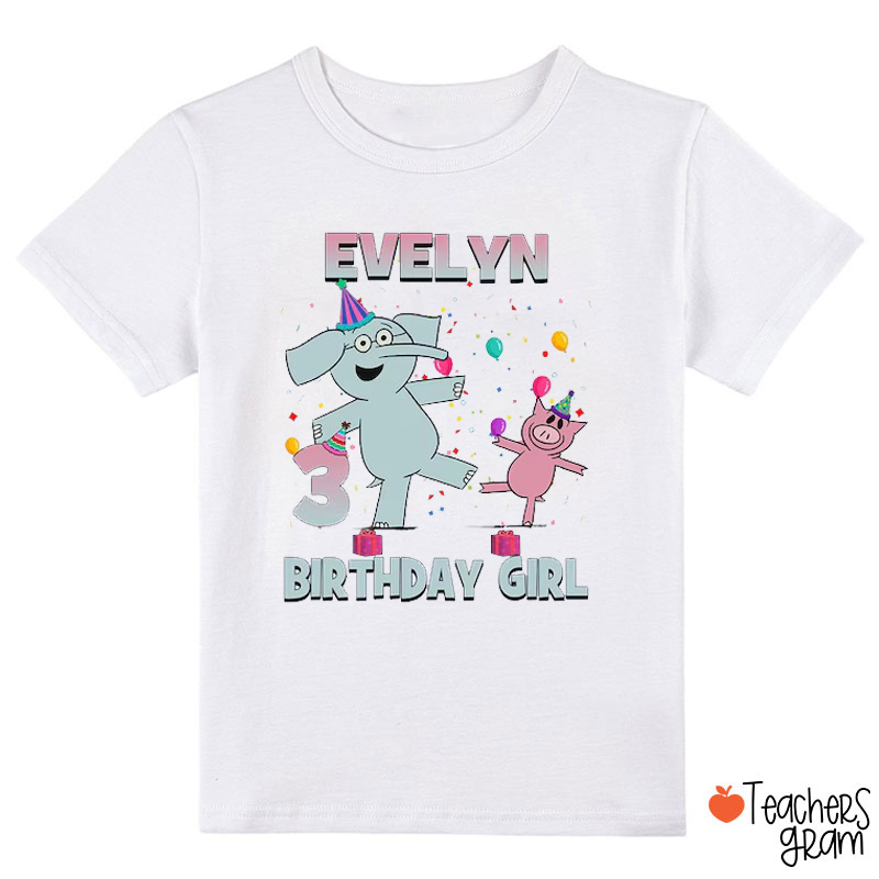 Personalized Name Children's Books Birthday Class T-Shirt