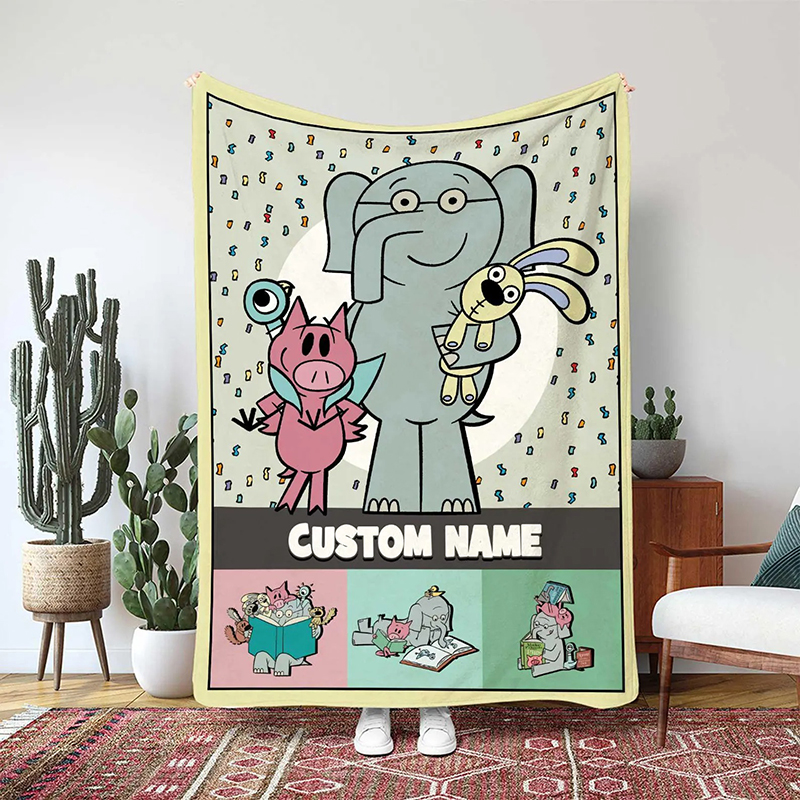 Personalized Name Children's Books Teacher Blanket