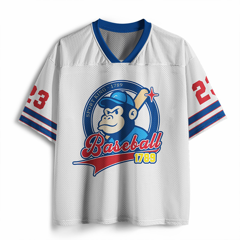 Personalized Number Play Baseball Teacher Mesh Jersey