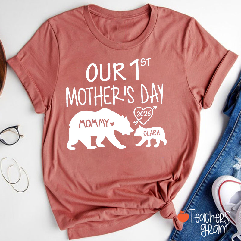 Personalized Our 1st Mother's Day Teacher T-Shirt