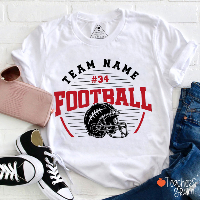 Personalized Team Name And Sport Game Day Teacher T-Shirt