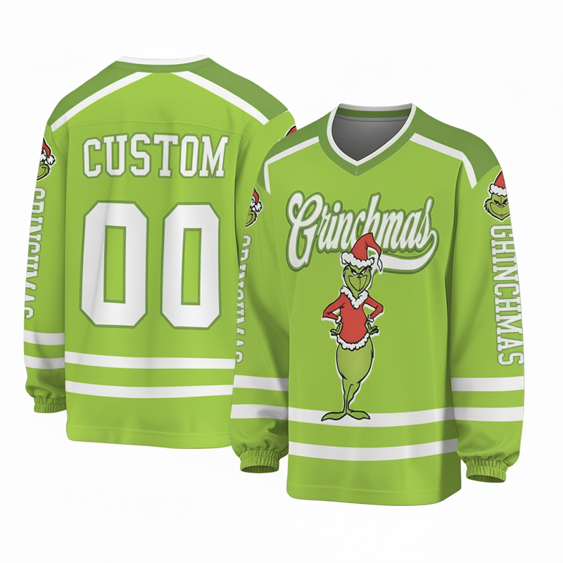 Personalized Text And Number Mean Guy Christmas Teacher Long Sleeve Jersey