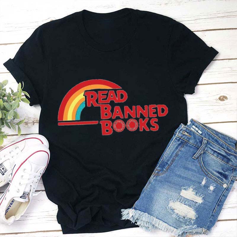 Read Banned Books Teacher T-Shirt