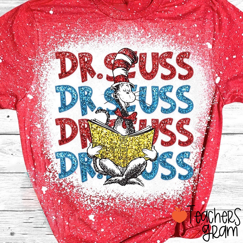 Reading Book Teacher Printed T-Shirt