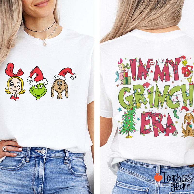 Retro In My Mean Guy Era Teacher Two Sided T-Shirt