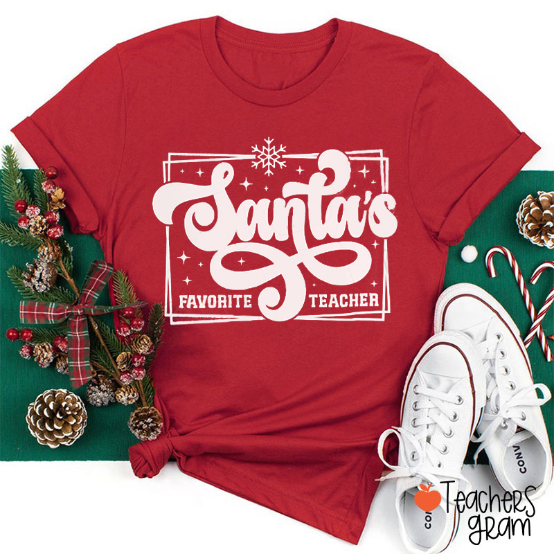 Santa's Favorite Teacher T-Shirt