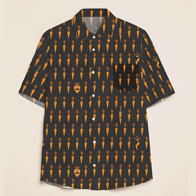 Scary Carrot Teacher Short Sleeve Shirt