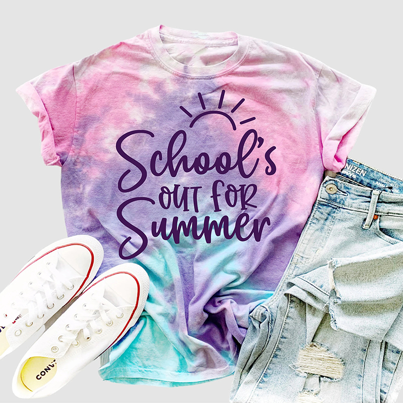 School's Out For Summer Teacher Eco Oversized Graphic T-Shirt