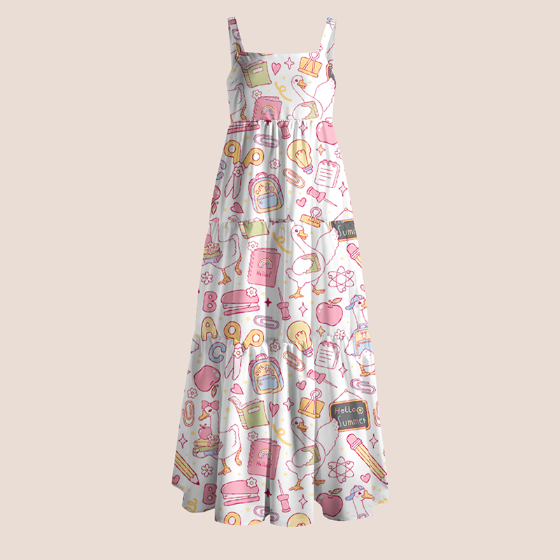 Silly Goose For Summer Teacher Slip Dress