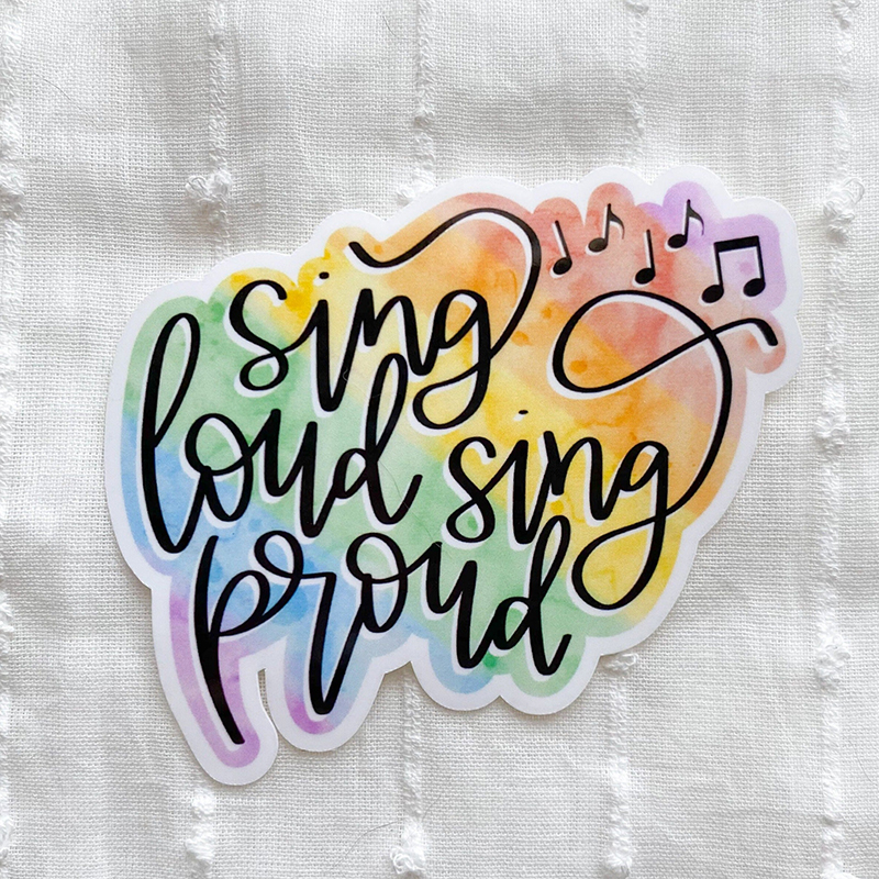 Sing Loud Sing Proud Teacher Stickers