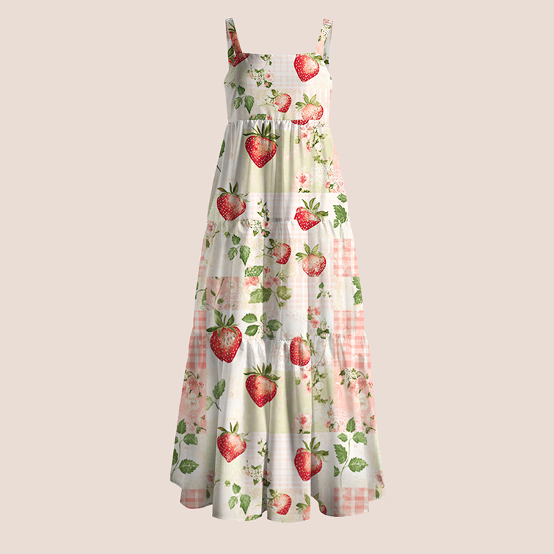 Strawberry Teacher Slip Dress