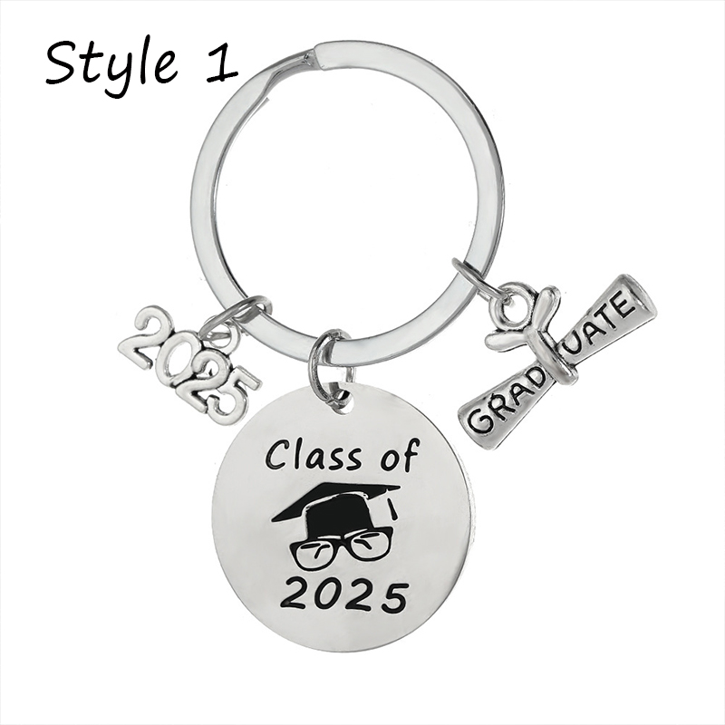 Graduation Season Gift Stainless Steel Teacher Keychain