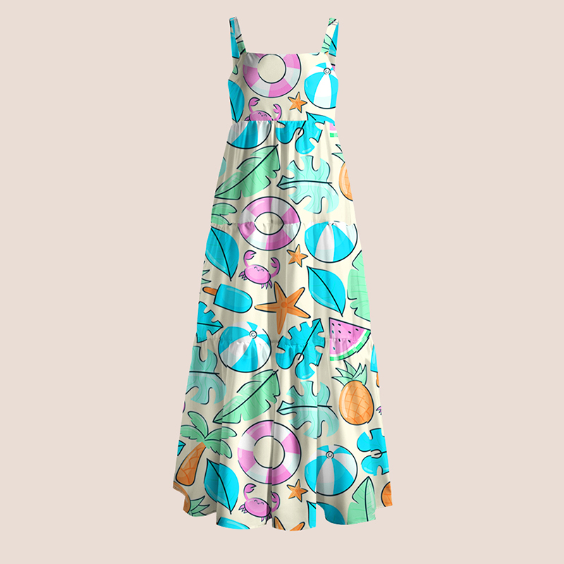 Summer Vibes Teacher Slip Dress