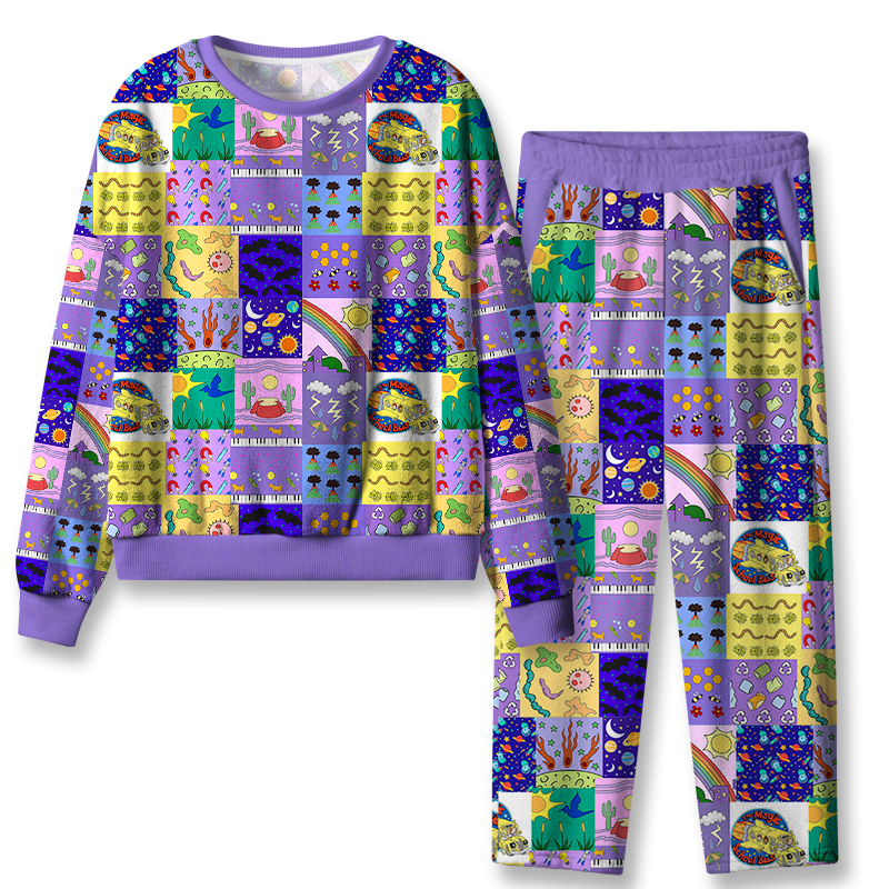 Take Chances Make Mistakes Get Messy Teacher Flannel Pajama Set