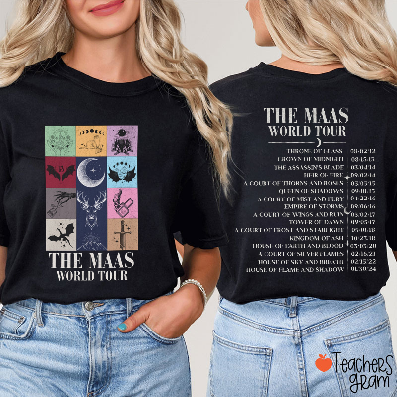 The Maas World Tour Teacher Two Sided T-Shirt