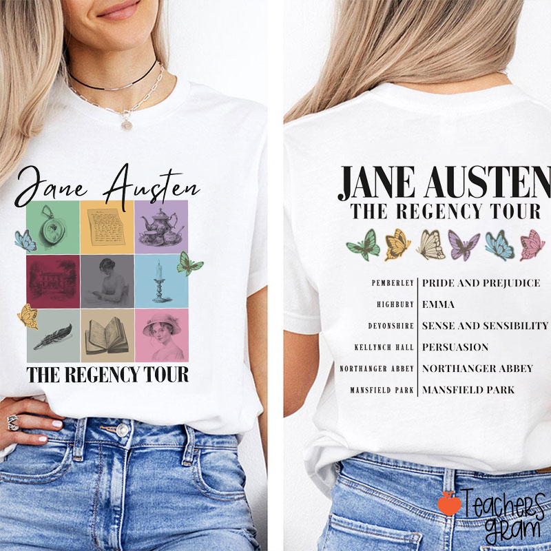 The Regency Tour Teacher Two Sided T-Shirt