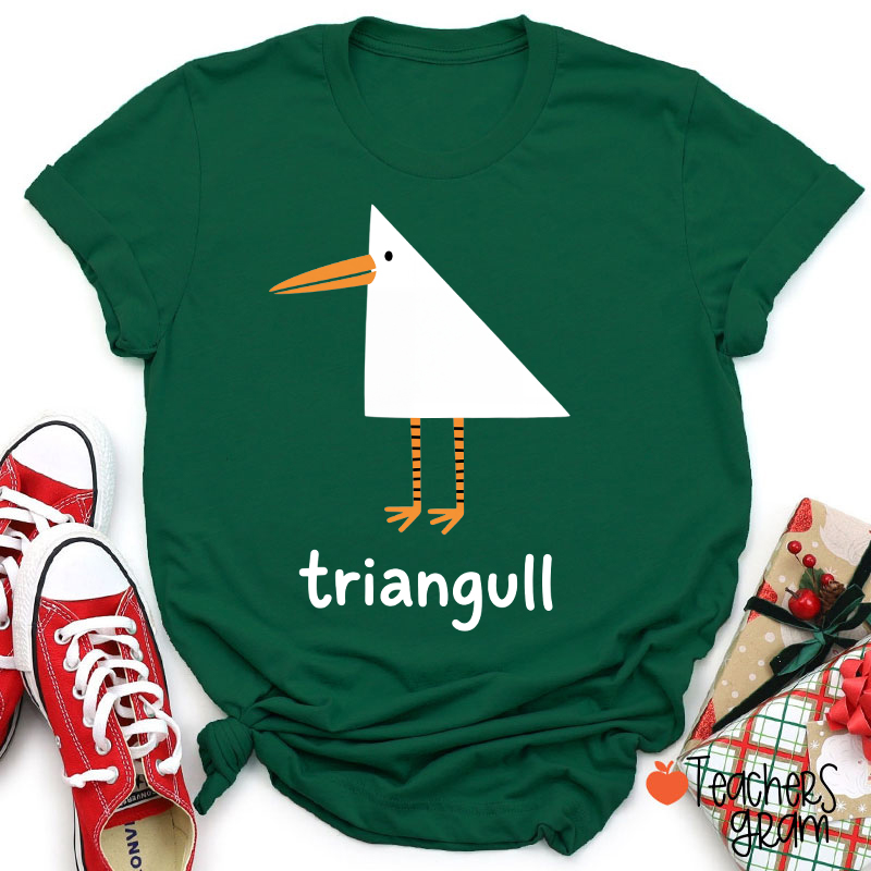 Triangull Funny Goose Geometry Teacher T-Shirt