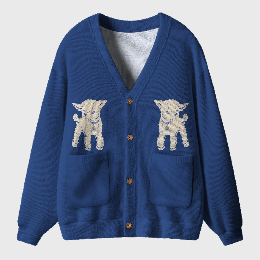 Cute Sheep Teacher Ugly Cardigan Sweaters