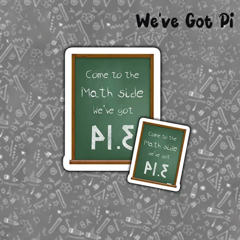 Cute Funny Math Pi Teacher Stickers